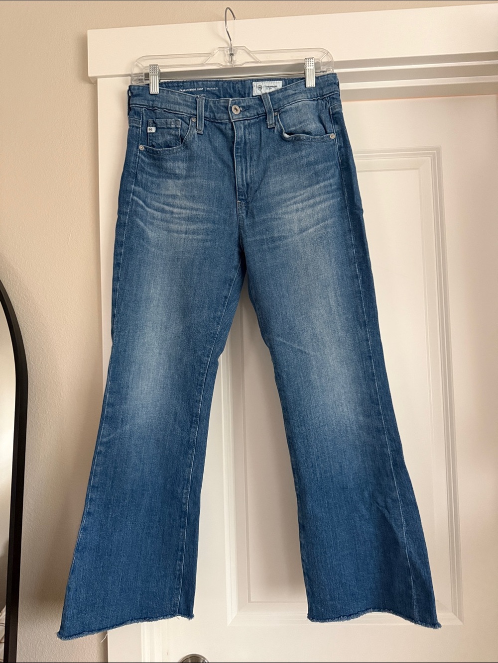 Ag Adriano Goldschmied Farrah Boot Crop Mid-Rise Jeans
